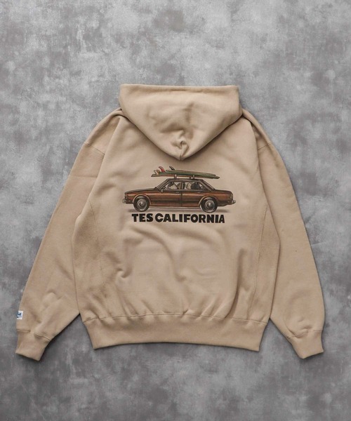 The Endless Summer（エンドレスサマー）の「TES 4 BUHI CHASING THE WAVES SWEAT PARKA / スウェットパーカー（パーカー・メンズ・ホワイト/ベージュ/グレー・SMALL/MEDIUM/LARGE/X-LARGE）」の17枚目の写真
