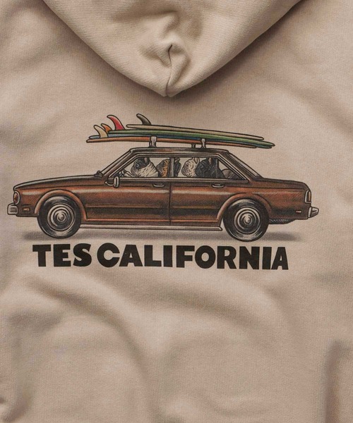 The Endless Summer（エンドレスサマー）の「TES 4 BUHI CHASING THE WAVES SWEAT PARKA / スウェットパーカー（パーカー・メンズ・ホワイト/ベージュ/グレー・SMALL/MEDIUM/LARGE/X-LARGE）」の19枚目の写真