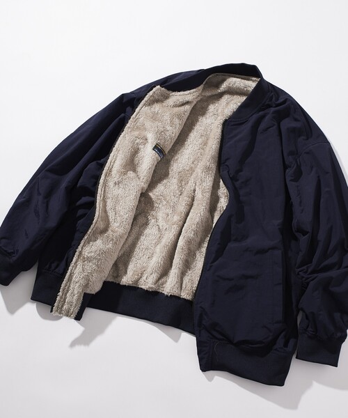 セール】限定展開 リラックスフィット ナイロン フリース リバーシブル
