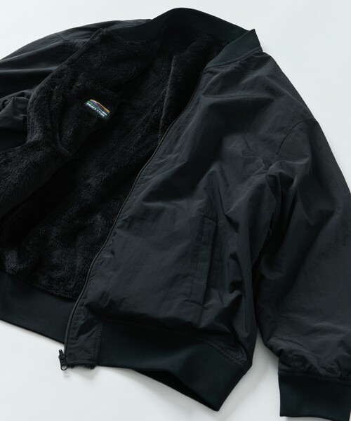 FREAK'S STORE(フリークスストア)の「限定展開 リラックスフィット ナイロン フリース リバーシブル MA-1/ジップアップブルゾン(MA-1・メンズ・グレイッシュベージュ/ブラック/オリーブ/ネイビー/ダークグレー・LARGE/MEDIUM/SMALL)」の12枚目の写真
