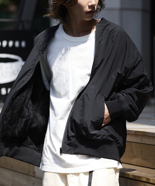 セール】限定展開 リラックスフィット ナイロン フリース リバーシブル