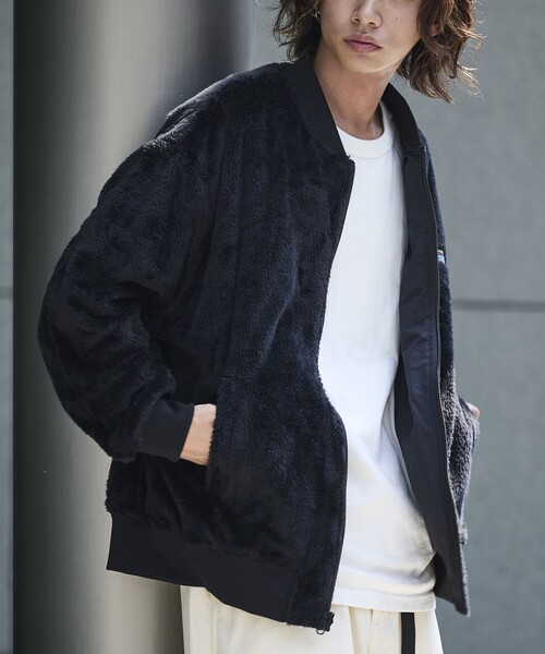 セール】限定展開 リラックスフィット ナイロン フリース リバーシブル