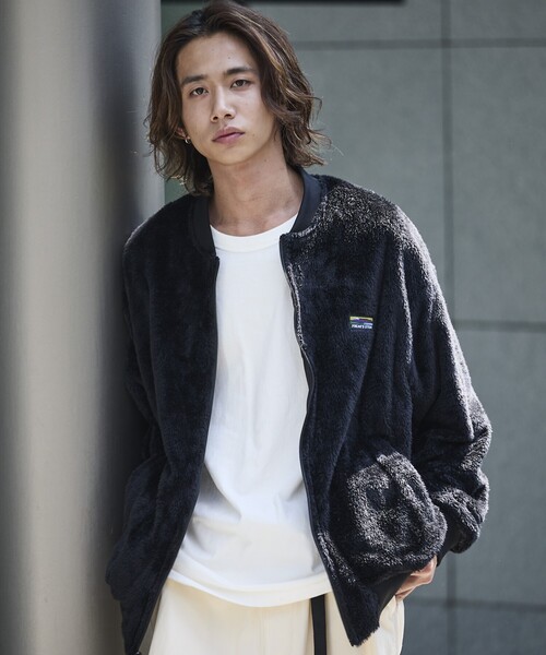 セール】限定展開 リラックスフィット ナイロン フリース リバーシブル