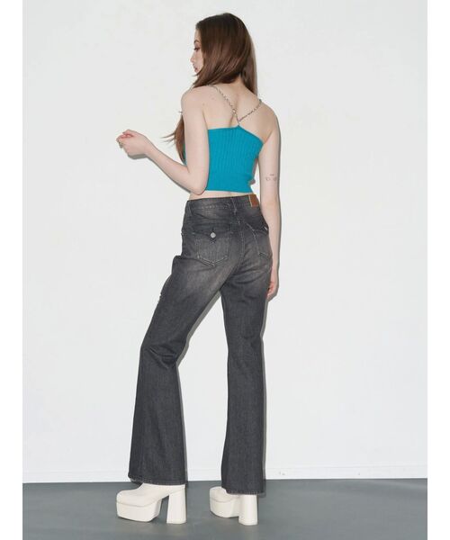 EVRIS（エヴリス）の「アンサンブルチェーンニットトップス（ニット/セーター・レディース・グレー/ブルー/ブラック・FREE）」の8枚目の写真