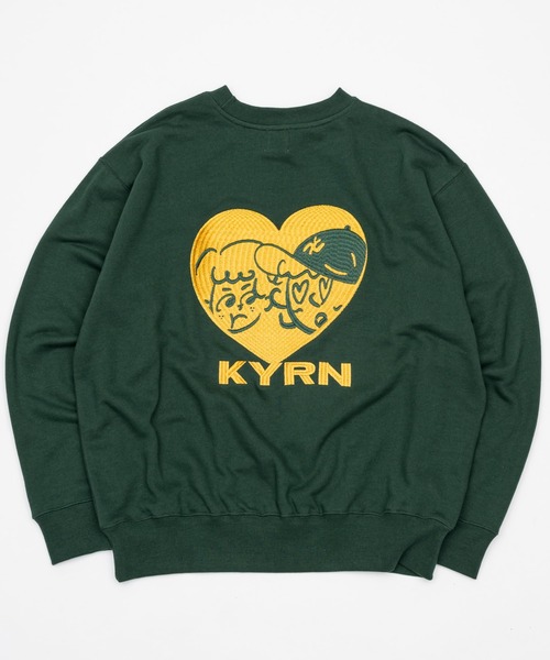 kaoyorinakami(カオヨリナカミ)の「love sweat / ラブスウェット(スウェット・メンズ・ブラック/グリーン/グレー・X-LARGE/LARGE/MEDIUM/SMALL)」の3枚目の写真