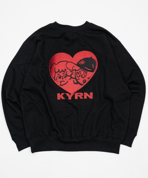 kaoyorinakami(カオヨリナカミ)の「love sweat / ラブスウェット(スウェット・メンズ・ブラック/グリーン/グレー・X-LARGE/LARGE/MEDIUM/SMALL)」の2枚目の写真
