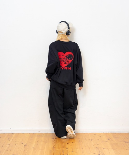kaoyorinakami(カオヨリナカミ)の「love sweat / ラブスウェット(スウェット・メンズ・ブラック/グリーン/グレー・X-LARGE/LARGE/MEDIUM/SMALL)」の22枚目の写真