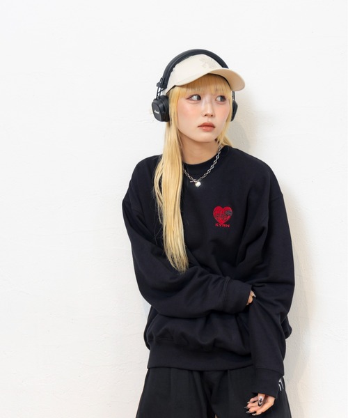 kaoyorinakami(カオヨリナカミ)の「love sweat / ラブスウェット(スウェット・メンズ・ブラック/グリーン/グレー・X-LARGE/LARGE/MEDIUM/SMALL)」の21枚目の写真