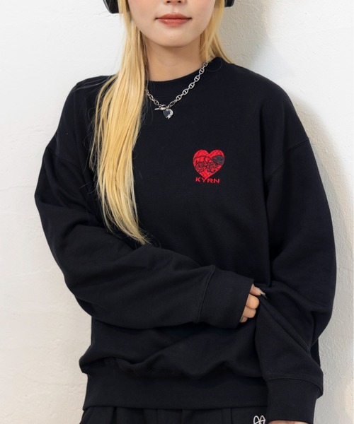 kaoyorinakami(カオヨリナカミ)の「love sweat / ラブスウェット(スウェット・メンズ・ブラック/グリーン/グレー・X-LARGE/LARGE/MEDIUM/SMALL)」の18枚目の写真