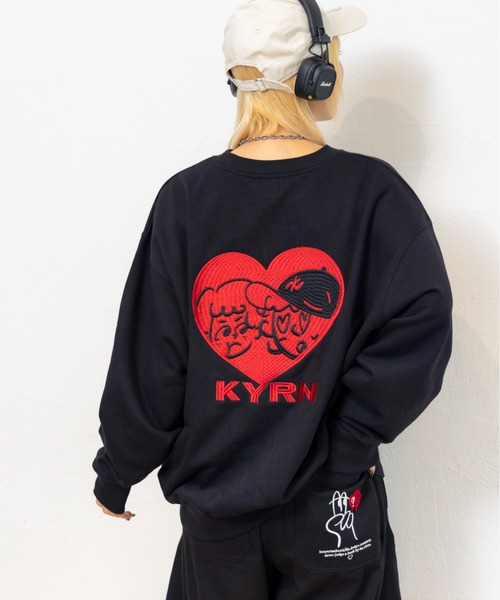 kaoyorinakami(カオヨリナカミ)の「love sweat / ラブスウェット(スウェット・メンズ・ブラック/グリーン/グレー・X-LARGE/LARGE/MEDIUM/SMALL)」の19枚目の写真