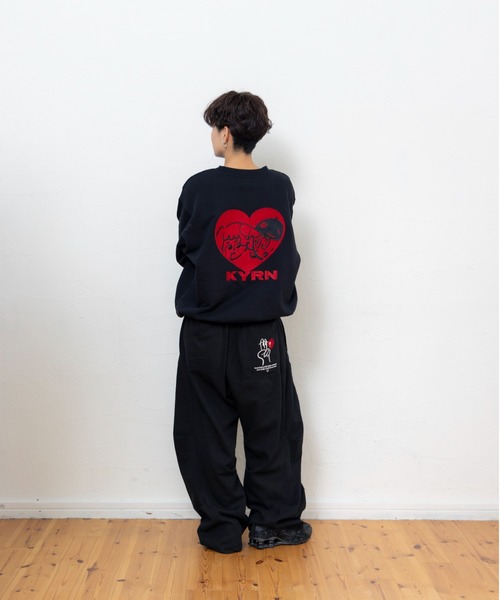 kaoyorinakami(カオヨリナカミ)の「love sweat / ラブスウェット(スウェット・メンズ・ブラック/グリーン/グレー・X-LARGE/LARGE/MEDIUM/SMALL)」の12枚目の写真