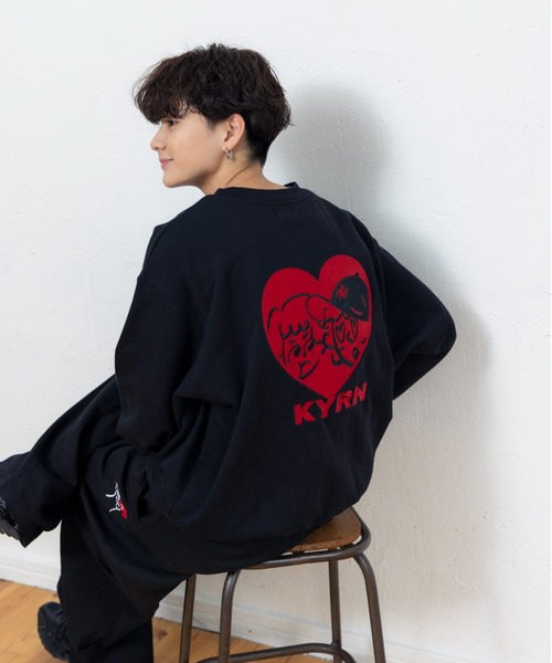 kaoyorinakami(カオヨリナカミ)の「love sweat / ラブスウェット(スウェット・メンズ・ブラック/グリーン/グレー・X-LARGE/LARGE/MEDIUM/SMALL)」の9枚目の写真