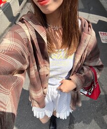 CIAOPANIC | フード付きアソートチェックシャツ / パーカー(シャツ/ブラウス)