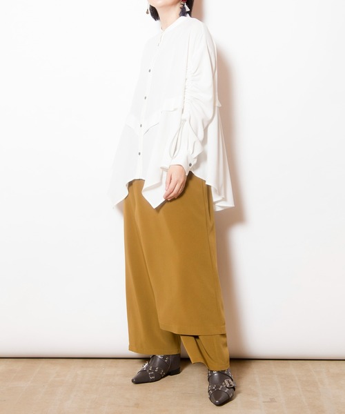 オズモーシス（OSMOSIS）/フレアーヘムシャツブラウス セール】フレアーヘムシャツブラウス（シャツ/ブラウス）｜OSMOSIS