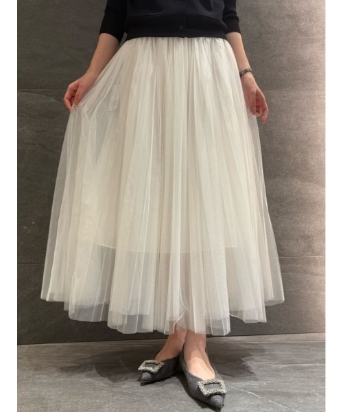 セール】ESTNATION / チュール プリーツ スカート（スカート