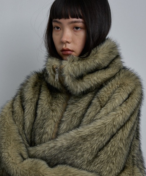 NOMINE（ノミネ）の「スタンドフェイクファーブルゾン / ファーコート