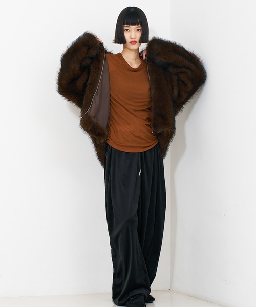 スタンドフェイクファーブルゾン / ファーコート（ブルゾン）｜NOMINE