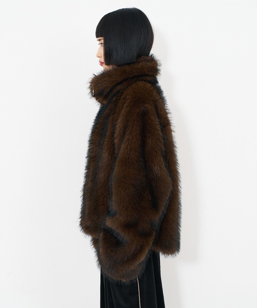 スタンドフェイクファーブルゾン / ファーコート（ブルゾン）｜NOMINE