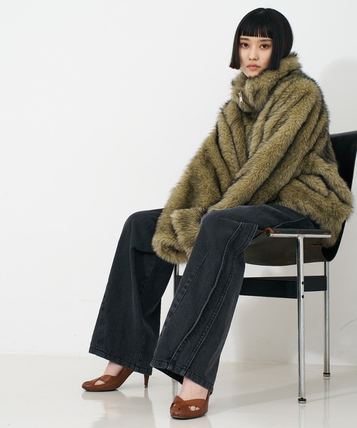 NOMINE（ノミネ）の「スタンドフェイクファーブルゾン / ファーコート