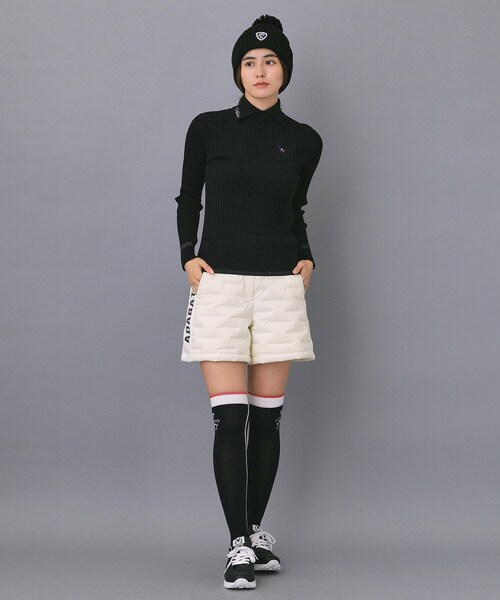 adabat（アダバット）の「EVEN 1月号掲載商品【ADABAT NAVY】ストレッチダウンショーツ（その他パンツ・レディース・ホワイト/ネイビー・42/40/38）」の12枚目の写真