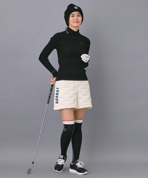 adabat（アダバット）の「EVEN 1月号掲載商品【ADABAT NAVY】ストレッチダウンショーツ（その他パンツ・レディース・ホワイト/ネイビー・42/40/38）」の13枚目の写真