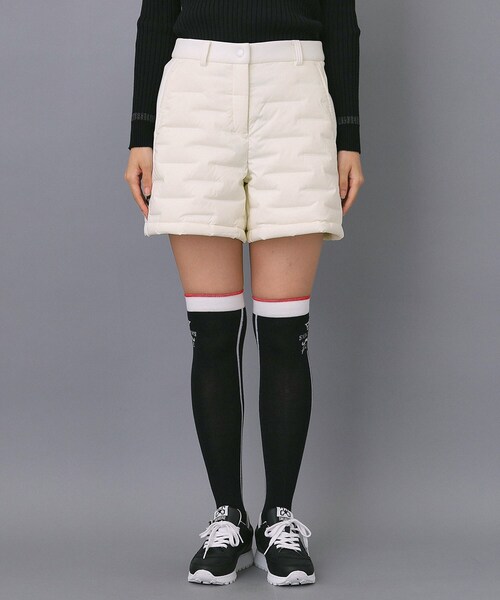 adabat（アダバット）の「EVEN 1月号掲載商品【ADABAT NAVY】ストレッチダウンショーツ（その他パンツ・レディース・ホワイト/ネイビー・42/40/38）」の15枚目の写真