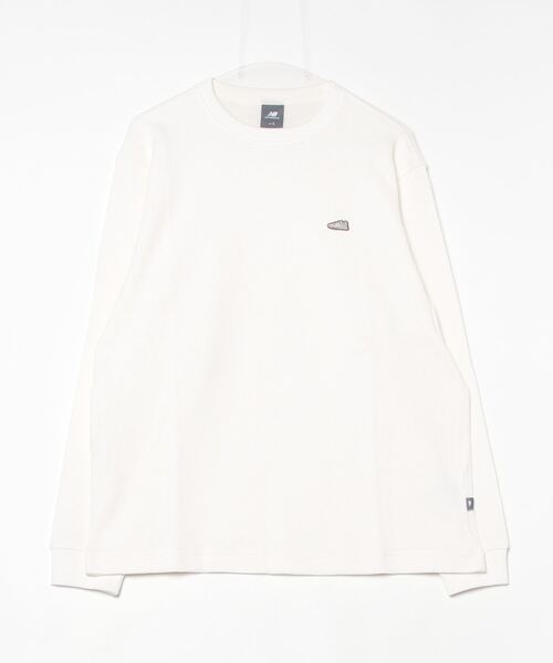 NEW BALANCE（ニューバランス）の「【別注】ニューバランス New Balance THE CITY ワッフルロングスリーブTシャツ シューパッ 限定コラボ（Tシャツ/カットソー・メンズ・オフホワイト/ベージュ/ダークグレー・S/M/L/LL）」の2枚目の写真