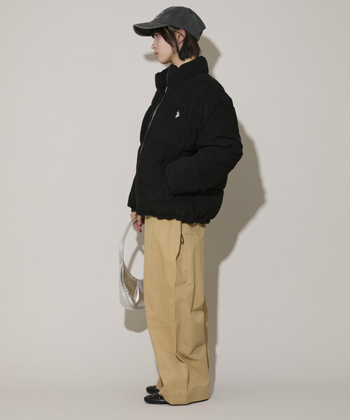 PUBLUX（パブリュクス）の「U.S. POLO ASSN. × PUBLUX/ユーエスポロアッスン コーデュロイ 中綿 ジャケット　限定展開（ブルゾン・レディース・オフホワイト/サックスブルー/ブラック・ﾌﾘ-）」の6枚目の写真