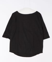 七分袖」に該当するTシャツ/カットソー（ブラック/黒色系