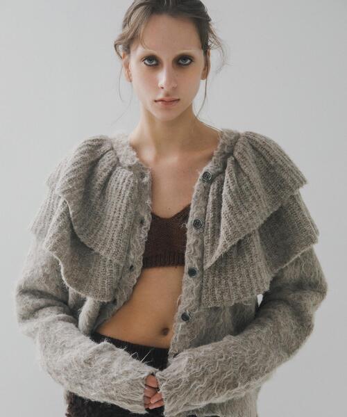 セール】frill frill knit cardigan（ニット/セーター）｜LAATO
