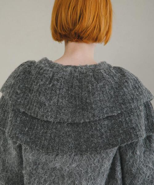 LAATO（ラート）の「frill frill knit cardigan（ニット/セーター・レディース・ライトカーキ/ダークグレー/モカ/マスタード・FREE）」の16枚目の写真