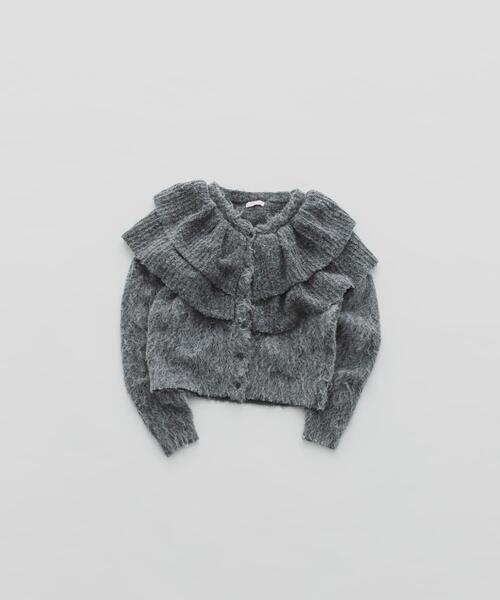 LAATO（ラート）の「frill frill knit cardigan（ニット/セーター・レディース・ライトカーキ/ダークグレー/モカ/マスタード・FREE）」の18枚目の写真