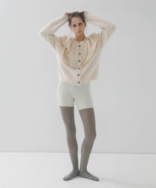 LAATO（ラート）の「frill frill knit cardigan（ニット/セーター・レディース・ライトカーキ/ダークグレー/モカ/マスタード・FREE）」の10枚目の写真
