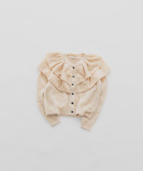LAATO（ラート）の「frill frill knit cardigan（ニット/セーター・レディース・ライトカーキ/ダークグレー/モカ/マスタード・FREE）」の11枚目の写真