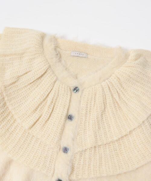 LAATO（ラート）の「frill frill knit cardigan（ニット/セーター・レディース・ライトカーキ/ダークグレー/モカ/マスタード・FREE）」の16枚目の写真