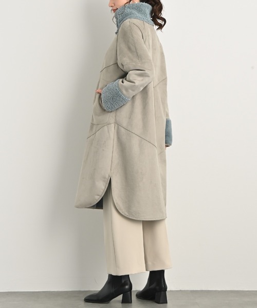 aunt lily（アントリリー）の「洗えるリバーシブルフェイクムートン