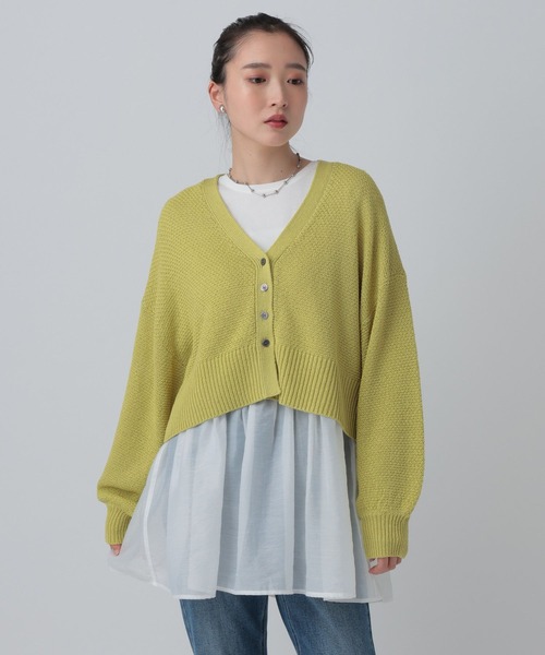 LEPSIM（レプシィム）の「裾アソートレイヤード2　582455（Tシャツ/カットソー・レディース・ホワイト/ブラック/オフホワイト・FREE/TALL）」の7枚目の写真