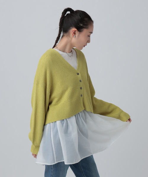 LEPSIM（レプシィム）の「裾アソートレイヤード2　582455（Tシャツ/カットソー・レディース・ホワイト/ブラック/オフホワイト・FREE/TALL）」の9枚目の写真