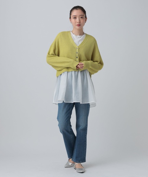 LEPSIM（レプシィム）の「裾アソートレイヤード2　582455（Tシャツ/カットソー・レディース・ホワイト/ブラック/オフホワイト・FREE/TALL）」の10枚目の写真