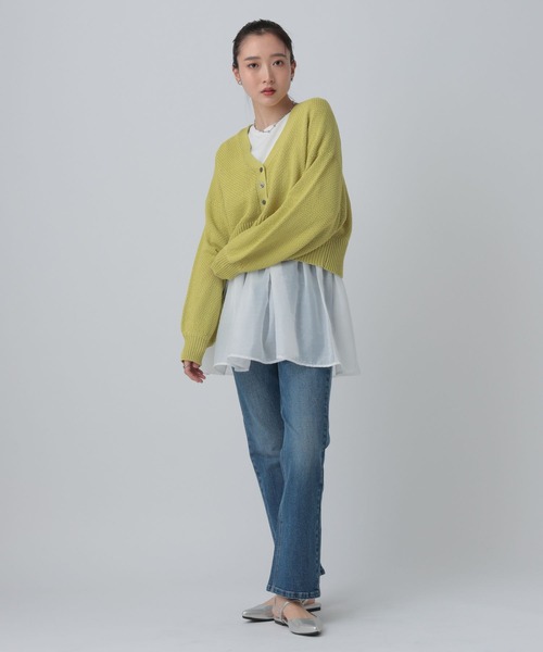 LEPSIM（レプシィム）の「裾アソートレイヤード2　582455（Tシャツ/カットソー・レディース・ホワイト/ブラック/オフホワイト・FREE/TALL）」の11枚目の写真