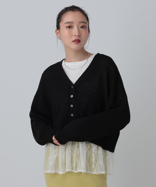 LEPSIM（レプシィム）の「裾アソートレイヤード2　582455（Tシャツ/カットソー・レディース・ホワイト/ブラック/オフホワイト・FREE/TALL）」の18枚目の写真