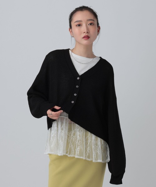 LEPSIM（レプシィム）の「裾アソートレイヤード2　582455（Tシャツ/カットソー・レディース・ホワイト/ブラック/オフホワイト・FREE/TALL）」の12枚目の写真