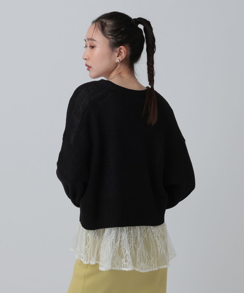 LEPSIM（レプシィム）の「裾アソートレイヤード2　582455（Tシャツ/カットソー・レディース・ホワイト/ブラック/オフホワイト・FREE/TALL）」の13枚目の写真