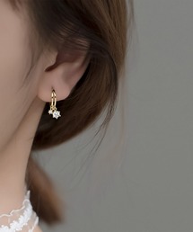 blackdia ocean ツイン ジルコニア フープピアス