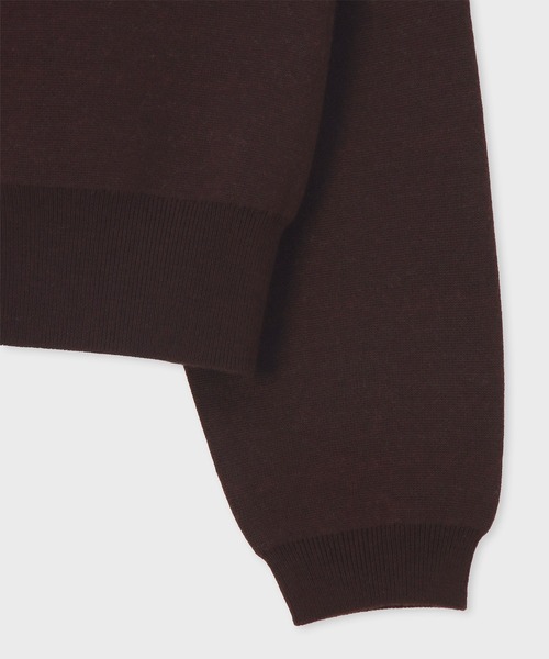 Paul Smith（ポールスミス）の「ウィメンズ ダブルフェイス ジップアップ ジャケット / 255223 KN169（カーディガン/ボレロ・レディース・ダークグレー/チョコ・MEDIUM）」の6枚目の写真