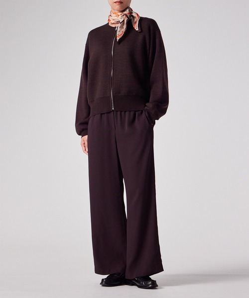 Paul Smith（ポールスミス）の「ウィメンズ ダブルフェイス ジップアップ ジャケット / 255223 KN169（カーディガン/ボレロ・レディース・ダークグレー/チョコ・MEDIUM）」の7枚目の写真