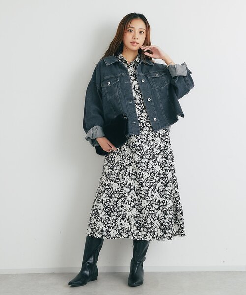 un dix cors（アンディコール）の「《大人カジュアルなムード漂う》裾フリンジデニムジャケット（デニムジャケット・レディース・インディゴブルー/ブラック・FREE）」の13枚目の写真