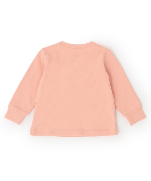 KP（ケーピー）の「お絵描きミミ 刺シュウトレーナー 【吸湿発熱加工】（スウェット・キッズ・オレンジ/ピンク/アイボリー・80ｃｍ/90cm/110cm/130cm/140cm/100cm/120cm）」の4枚目の写真