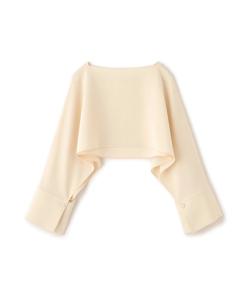 ADORE(アドーア)の「◆シルキーダブルクロスブラウス(シャツ/ブラウス・レディース・ホワイト系その他/グリーン・38)」の8枚目の写真