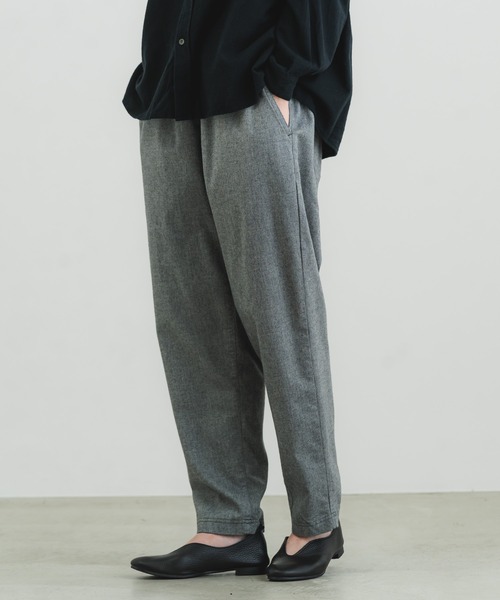 quadro（クオドロ）の「ソフトサーモストレッチサルエルパンツ（その他パンツ・レディース・グレー/ネイビー・FREE）」の12枚目の写真